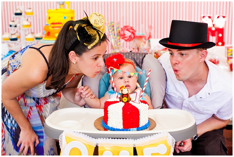 Sugar Sands Park, Boca Raton, 1st Birthday Party, Carnival, Circus, Smash Cake - Chelsea Victoria Photography