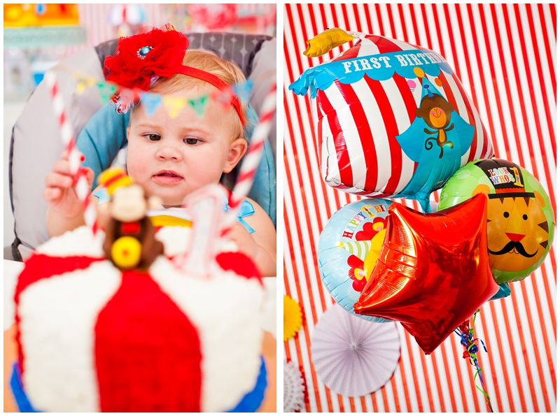 Sugar Sands Park, Boca Raton, 1st Birthday Party, Carnival, Circus, Smash Cake - Chelsea Victoria Photography