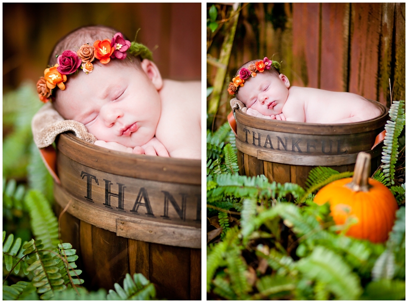 Autumn Fall Pumpkin Rustic Newborn photography by Chelsea Victoria