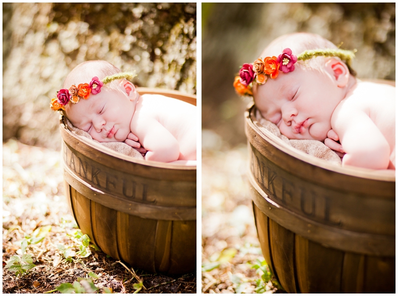 Autumn Fall Pumpkin Rustic Newborn photography by Chelsea Victoria