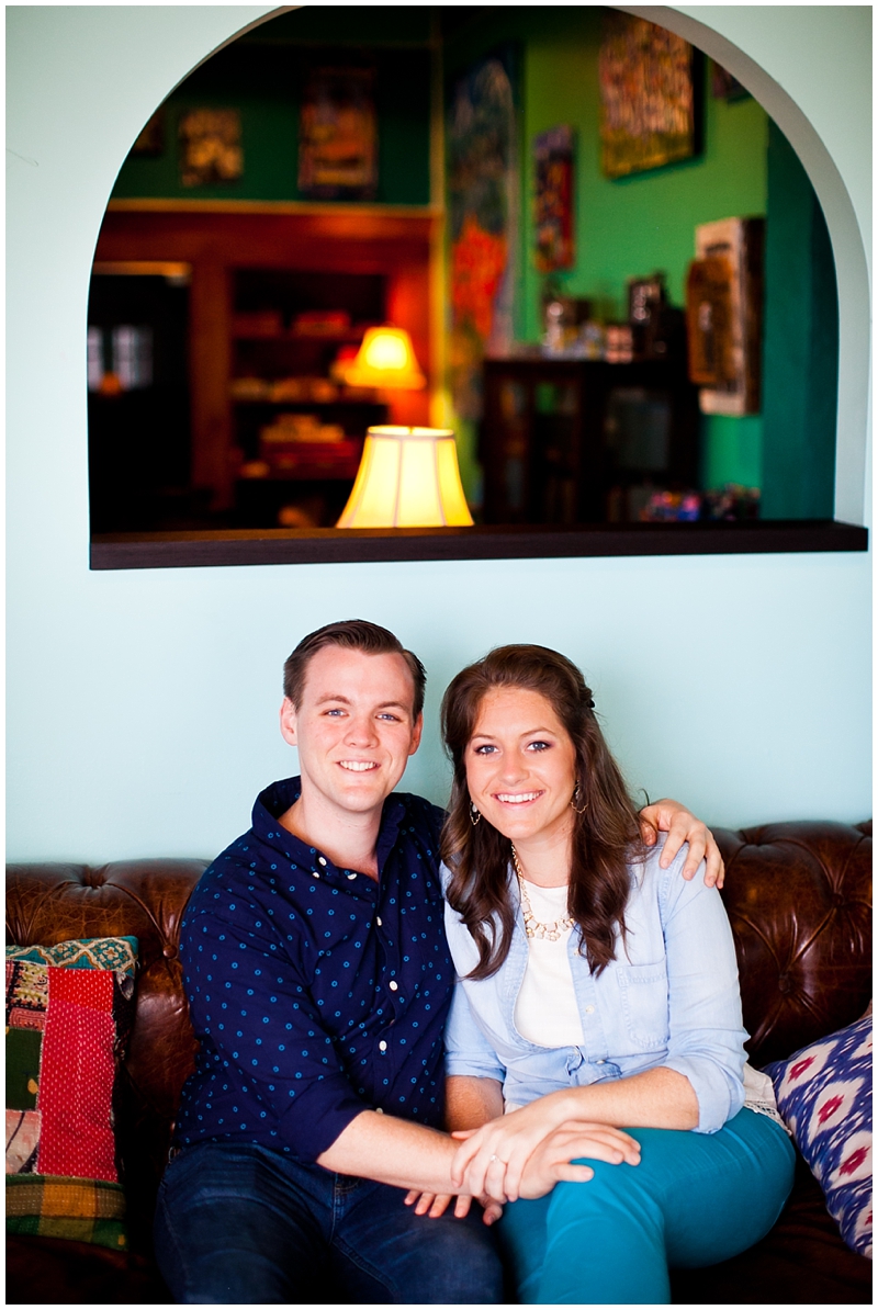 Evernia Coffee Shop, Downtown West Palm Beach Engagement Photography by ChelseaVictoria.com