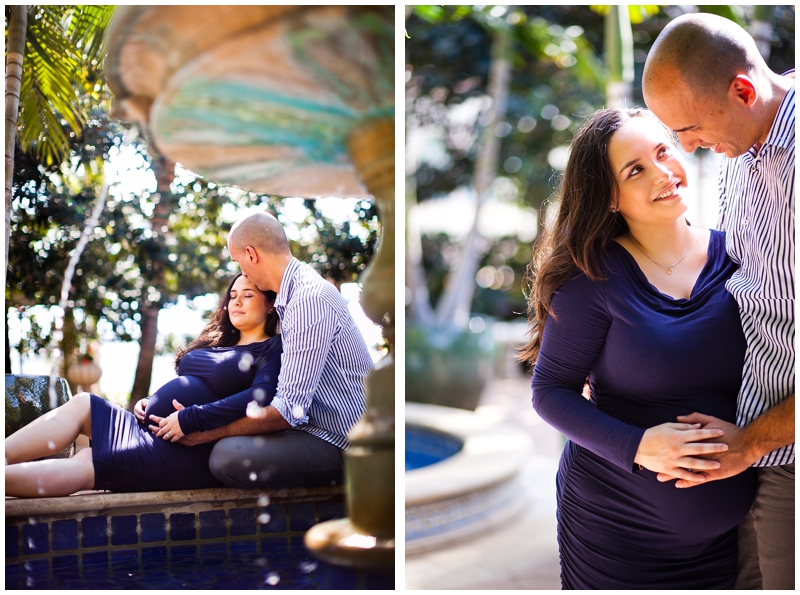 Palm Beach Town Square Memorial Fountain Worth Avenue Clock Tower Florida Maternity Photography by Chelsea Victoria