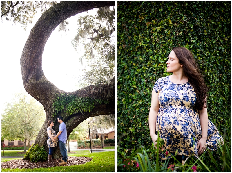 Rollins College, Winter Park, Orlando Maternity Family Portraits by Chelsea Victoria Photography