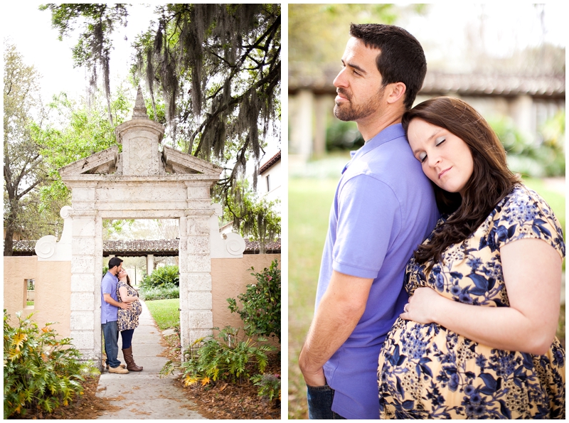 Rollins College, Winter Park, Orlando Maternity Family Portraits by Chelsea Victoria Photography