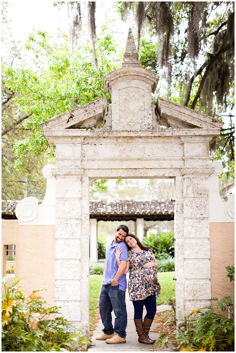 Rollins College, Winter Park, Orlando Maternity Family Portraits by Chelsea Victoria Photography