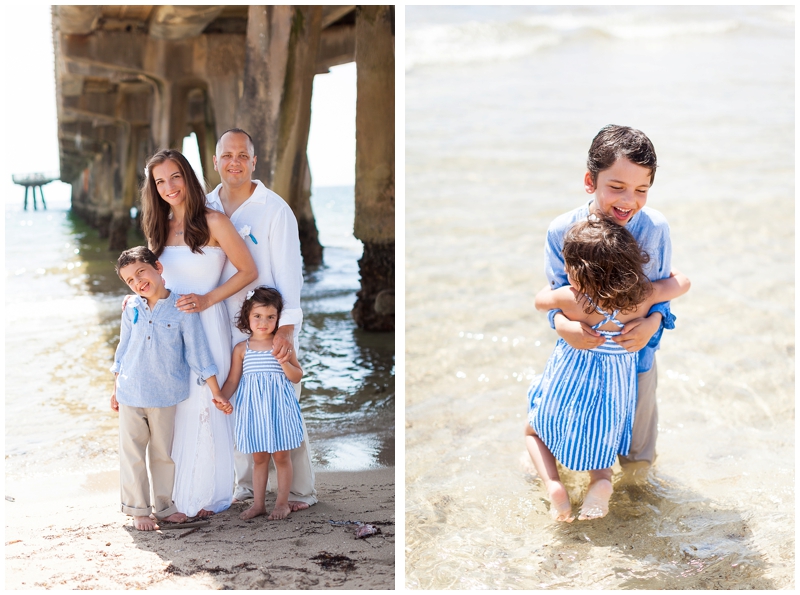 Delray Beach Pier, Florida Family Portraits, 10th Anniversary by ChelseaVictoria.com