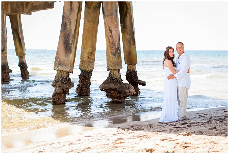 Delray Beach Pier, Florida Family Portraits, 10th Anniversary by ChelseaVictoria.com