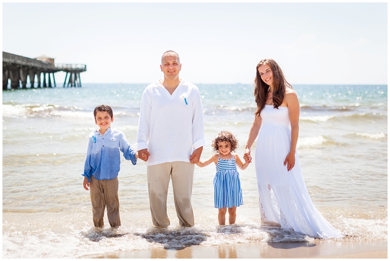 Delray Beach Pier, Florida Family Portraits, 10th Anniversary by ChelseaVictoria.com