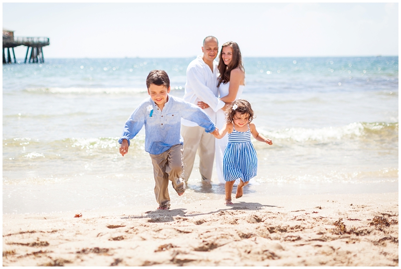 Delray Beach Pier, Florida Family Portraits, 10th Anniversary by ChelseaVictoria.com