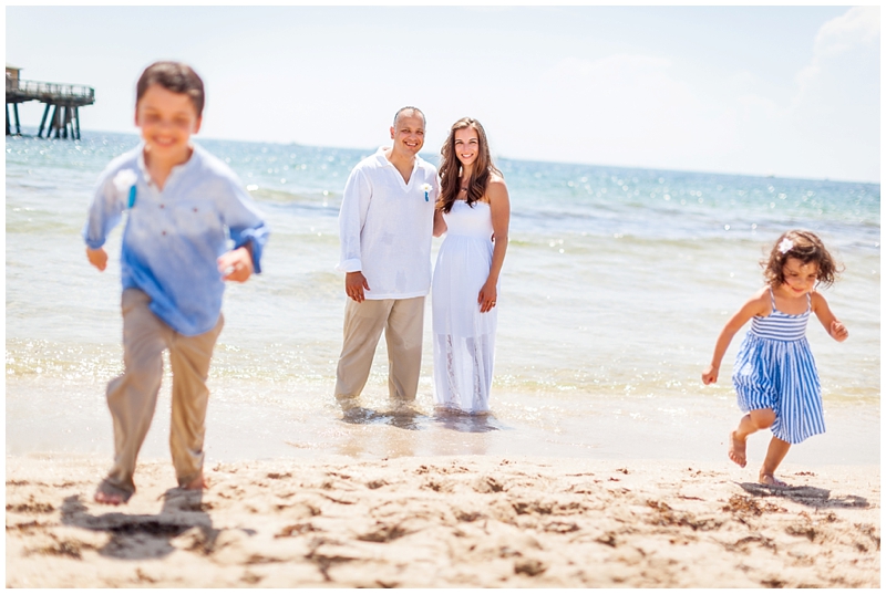 Delray Beach Pier, Florida Family Portraits, 10th Anniversary by ChelseaVictoria.com