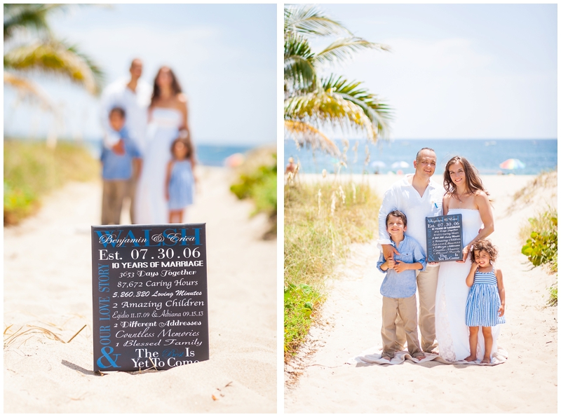 Delray Beach Pier, Florida Family Portraits, 10th Anniversary by ChelseaVictoria.com